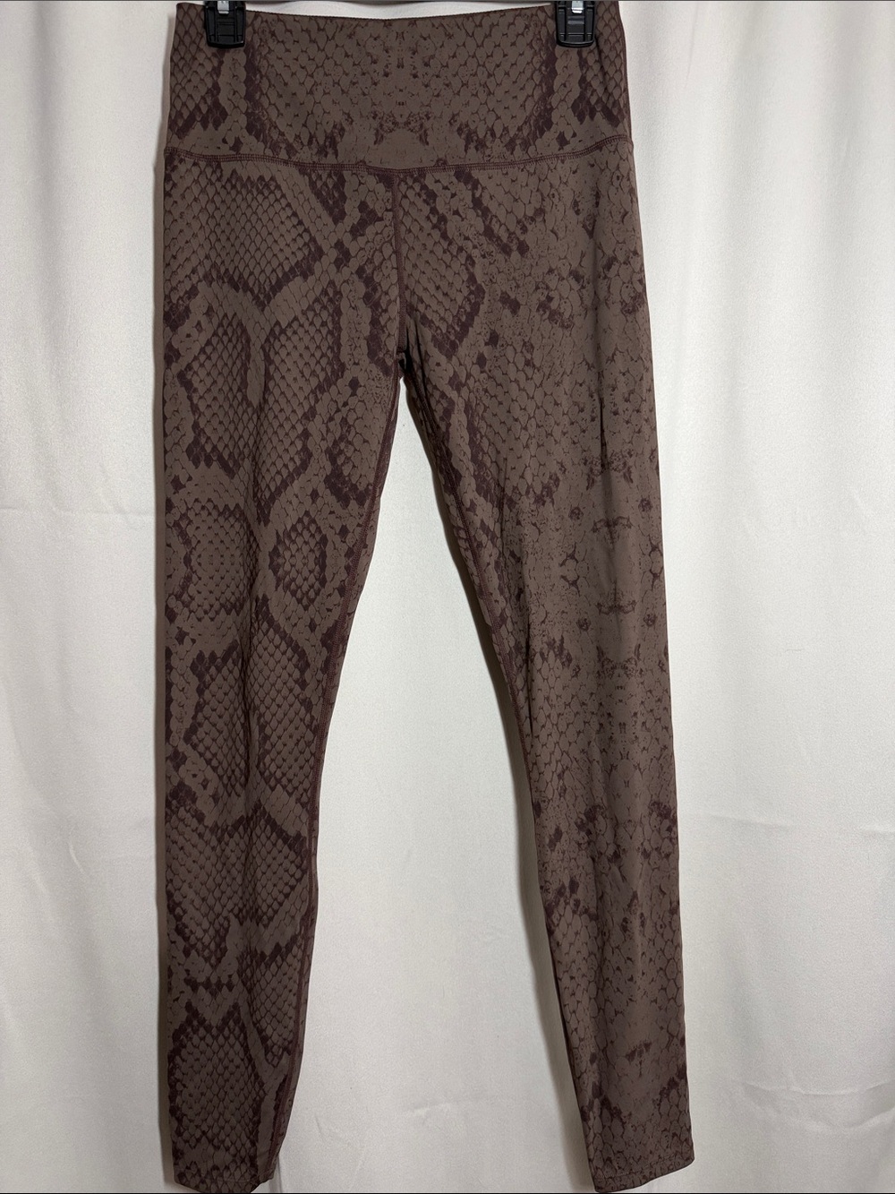VARLEY Estrella Legging in Bracken Snake Brown Snakeskin Print Active Leggings M